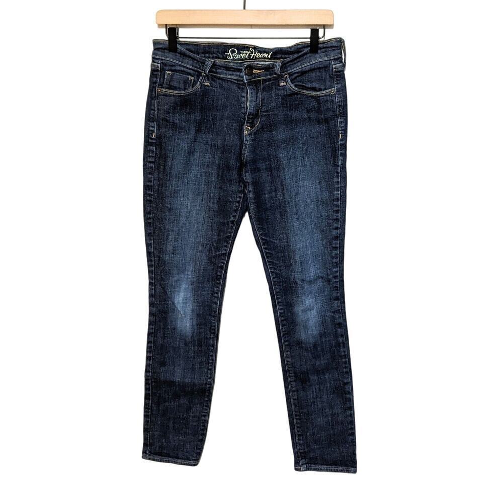 Old Navy Jeans Womens 4 Blue The Sweetheart Skinny Low Rise Dark Wash Denim